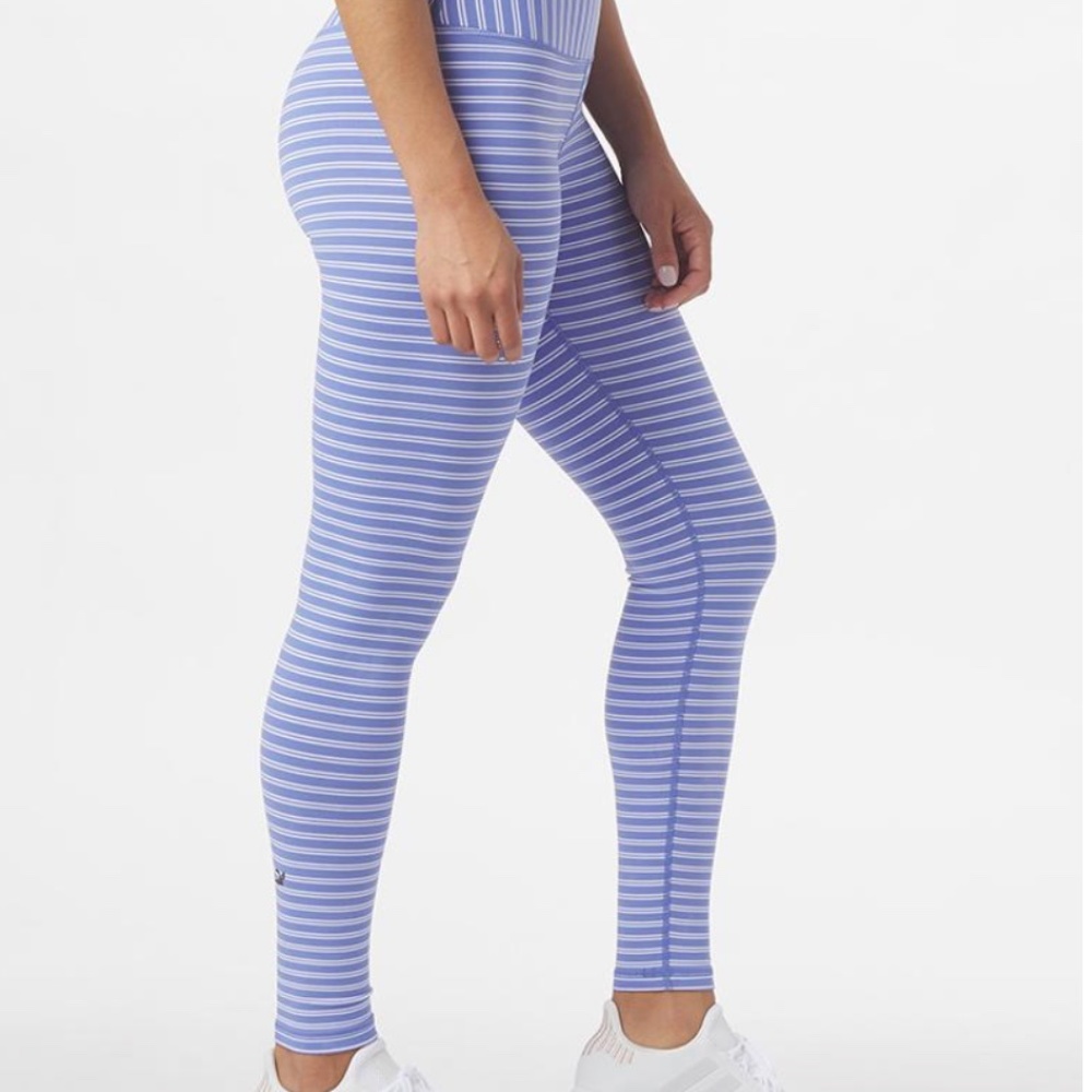 Glyder Sultry Legging Periwinkle Stripe NWT